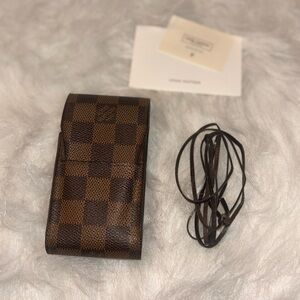 Louis Vuitton Cigarette Case with original strap